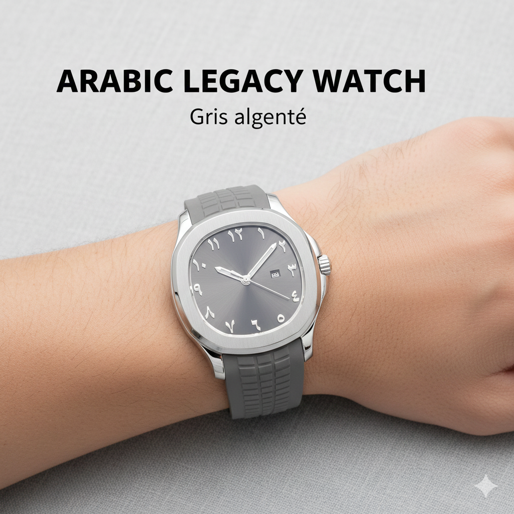 🕰️ ARABIC LEGACY WATCH (Montre aux motifs arabes unisexe pour homme & femme)